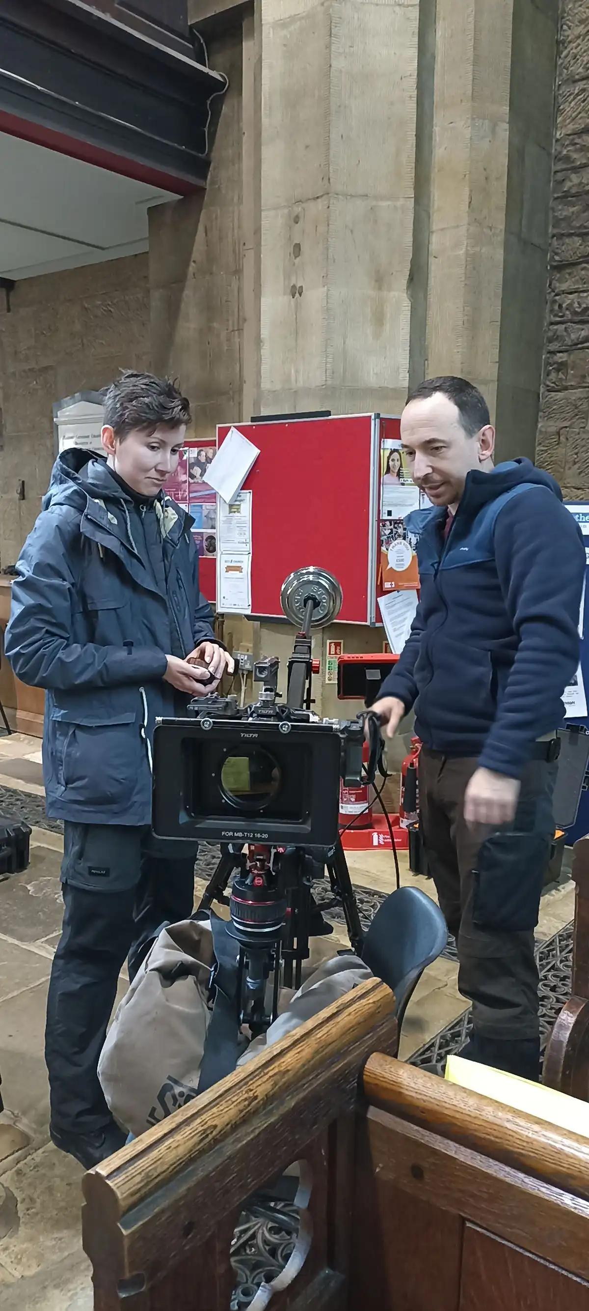 Behind the scenes
